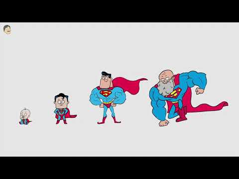 Growing Up Superman Teen Titans | Baby to Grandpa 👍@EasyLittleDrawings Drawing Doodles