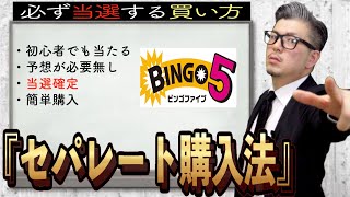 【ビンゴ５】最強攻略法、絶対に当選してしまう買い方『セパレート購入法』