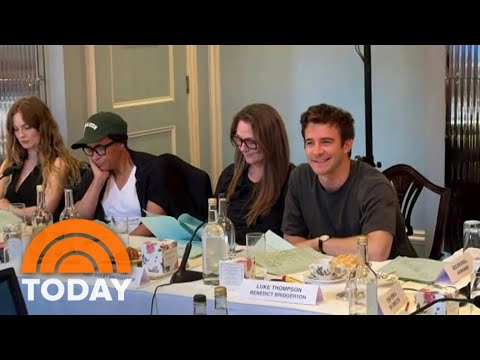 Netflix drops pics of ‘Bridgerton’ Season 4 table read