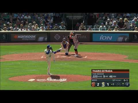 Bryan Woo strikeout highlights vs. Giants (7 K's) 8.25.24