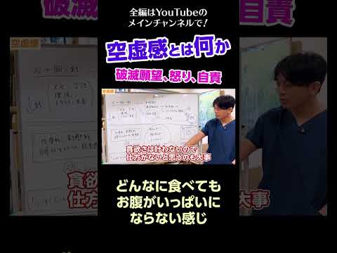 [6]空虚感とは何か～破滅願望、怒り、自責／どんなに食べてもお腹がいっぱいにならない感じ