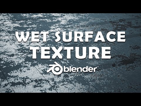 WET SURFACE TEXTURE Blender 4.0! (Tutorial)