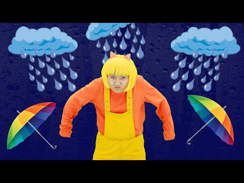 NURSERY RHYMES Fun for Kids with Rain Rain Go Away Song!