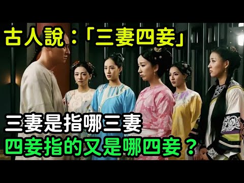 古人說：「三妻四妾」，三妻是指哪三妻，四妾指的又是哪四妾？【小菲扒歷史】 #歷史#歷史故事 #古代曆史#歷史人物#史話館#歷史萬花鏡#奇聞#歷史風雲天下#水滸傳