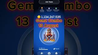 Gemz daily combo 13 August | gemz combo card | 13 August gemz combo #shorts​#short​#shortvideo​