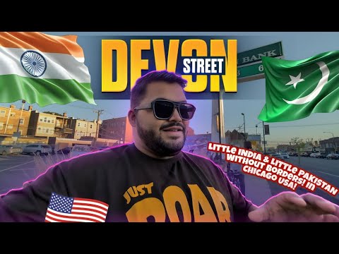 Devon Street: Little India 🇮🇳 & Little Pakistan 🇵🇰 Without Borders in Chicago, USA 🇺🇸