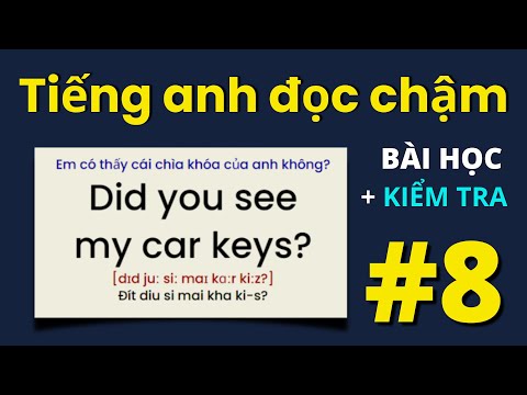 HỌC TIẾNG ANH GIAO TIẾP theo CHỦ ĐỀ thông dụng nhất, luyện nghe tiếng anh giọng Mỹ CHẬM RÃI | 8