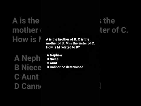blood relation mcqs question #mcqs #mcqquestion #mcq #multiplechoicequestion