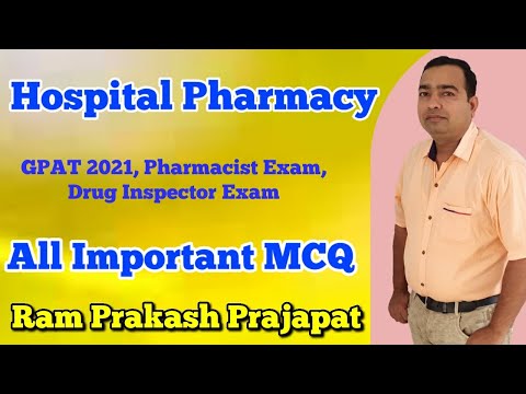 Hospital Pharmacy | GPAT 2021 | Pharmacist Exam | Important MCQ with Explanation | DCO Exam | NIPER