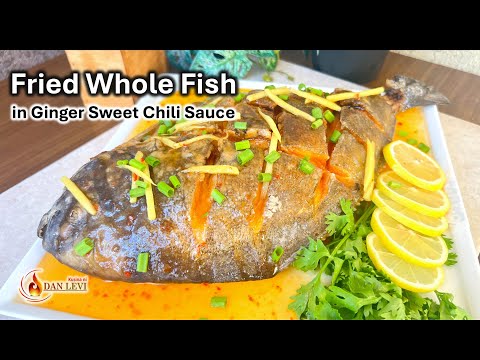 1.5 kilos of Black Pomfret | FRIED WHOLE FISH in Ginger Sweet Chilli Sauce