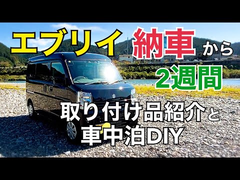 【エブリイ】DA17V/取り付け品紹介/簡単、車中泊仕様DIY/軽自車/アラフィフ女