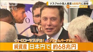 イーロン・マスク氏の個人資産　68兆円に激増【知っておきたい！】【グッド！モーニング】(2024年12月13日)