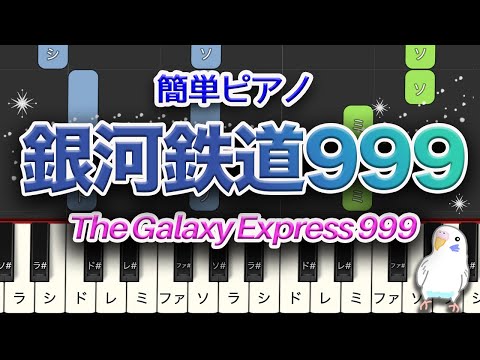 銀河鉄道999　簡単ピアノ　レベル★★☆☆☆　初～中級