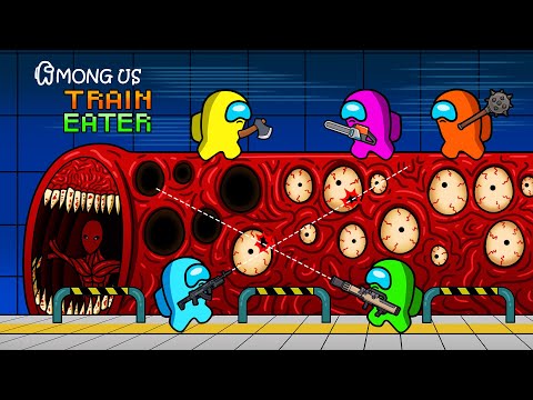 🔴[LIVE]🔴어몽어스 | AMONG US vs. TRAIN EATER in POPPY PLAYTIME CHAPTER 3 | Among Us Animation