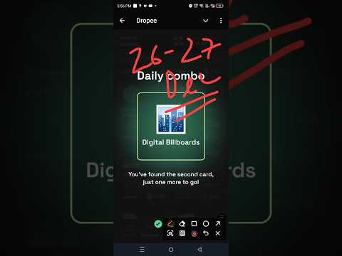 Dropee daily combo today | dropee daily combo 26 December | Daily Combo Dropee | Dropee 26 December
