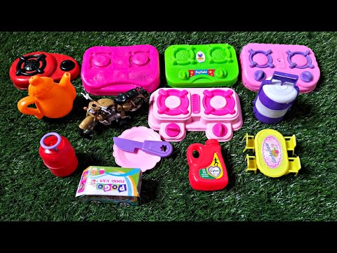 3 minutes Satisfying with unboxing hello kitty Kitchen set | hello kitty ASMR | miniature toy