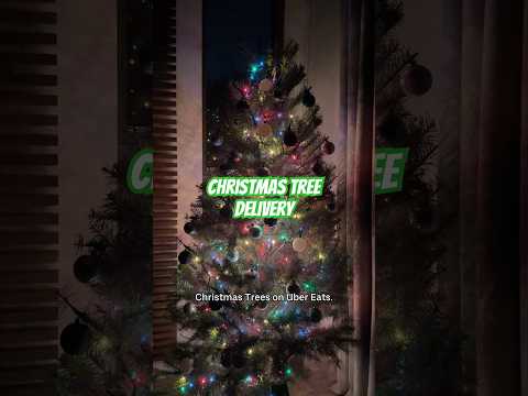 Skip the sleigh, your Christmas Tree is OTW 🚗🎄 | Uber Eats