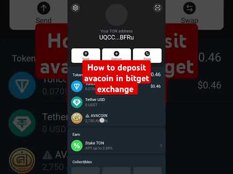 How to deposit avacoin token in bitget exchange #howtodepositavacoininbitget #avacoin #avacoins