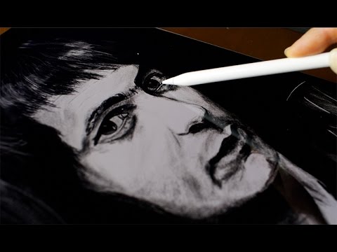 Ritchie Blackmore drawing by Apple Pencil & iPad Pro