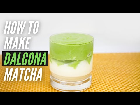 Dalgona Matcha Thickened Cream Recipe by Purematcha