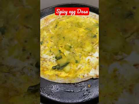 Street style egg Masala Dosa || Morning breakfast #trending #shortvideo #food #viral #amazing