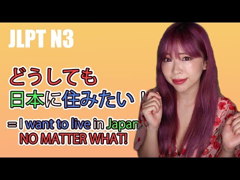 JLPT N3 どうしても No Matter What/By No Means