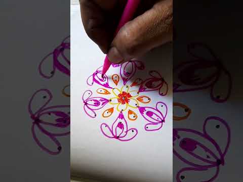 chinna chinna kolam.  Rangoli design #shorts kolam #easy rangoli #rangoli#easyrangoli #small rangli