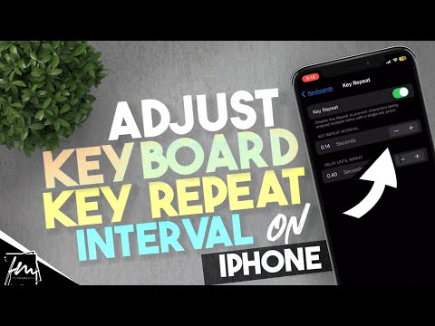 How to adjust the key repeat interval on your iPhone keyboard