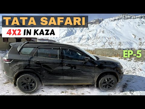 Pauch Gye😍 KAZA Spiti Valley in TATA Safari 4x2 | Ultimate Adventure Winter Himachal Road Trip