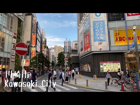 4K a-Ride&Walk around in Kawasaki Sta. (PM) 川崎駅周辺 (夕方)