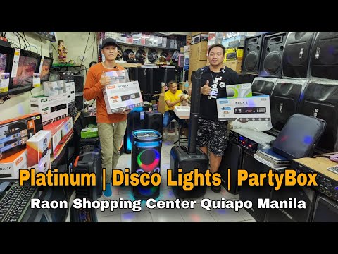 Platinum | Disco Lights | PartyBox | Microphone dito sa Raon Shopping Center Quiapo Manila