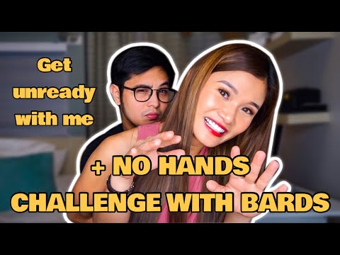 No hands challenge with Bards + Get Unready With Me | Jen Barangan