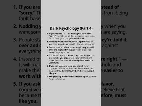 Dark Psychology #manipulation #Psychology