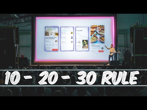 PowerPoint (Keynote) Tips | 10 - 20 - 30 Rule for Online Presentations