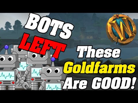 THE BOTS LEFT! These Goldfarms Are GOOD Again! WoW goldfarm