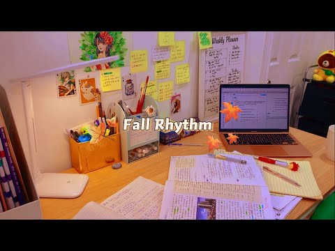 🍂say goodbye to Fall 🍁/ study with me in 2 hours, 10 min break / relaxing, calm music / countdown