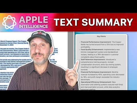 Using Apple Intelligence To Summarize Text