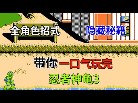 【忍者神龟3】【Teenage Mutant Ninja Turtles III】全角色招式和隐藏秘密你都知道吗——细节做到极致的FC游戏