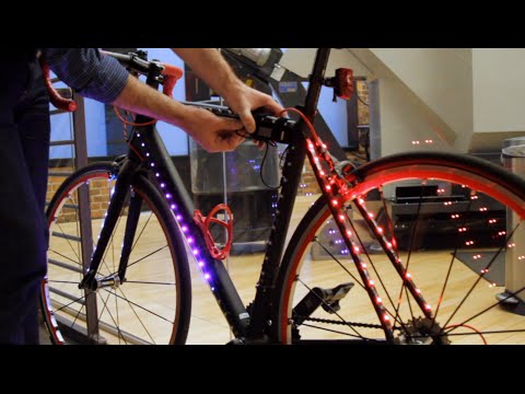 I made it: Sam Anderson’s LED bike