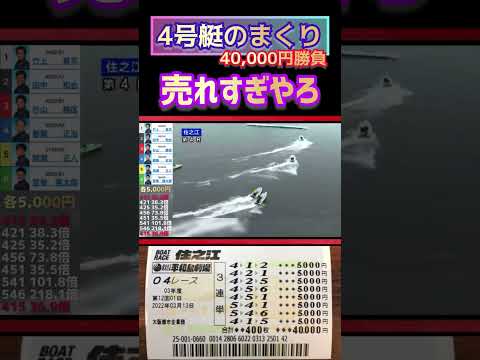 万舟かと思いきや…【競艇・ボートレース】