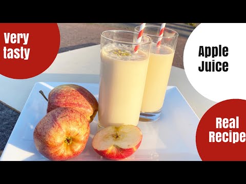 How to Make easy Apple juice | Ramadan Recipes | Ramadan Drinks | Milkshake | Apple juice