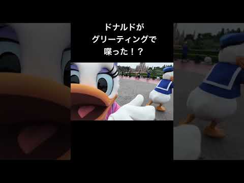 ドナルドがグリーティングで喋った！？#ディズニーランド #ディズニーシー #東京ディズニーシー #東京ディズニーランド