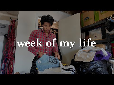 week of my life | sourcing for vintage clothes, running an online vintage shop & creating content