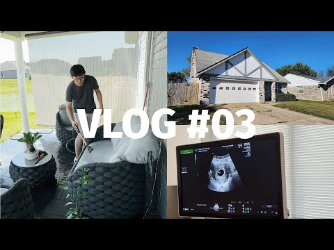 【强子VLOG#03】美国中部20W学区投资房🏠｜立秋后院大扫除🧹｜美国第一次产检心得👶