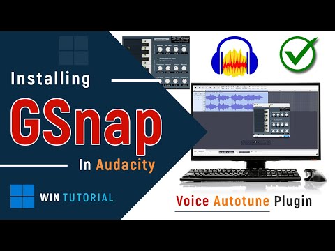 ✅ How to Install VST Plugin GSnap in Audacity on Windows PC - Voice Autotune Plugin