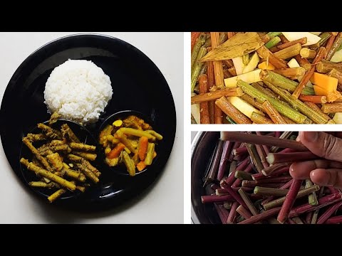 ডাটা চর্চরি রেসিপি তিল বাটা দিয়ে | How to Make Bengali Style Data Chorchori | Amaranth Stem Recipe