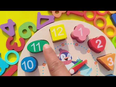 Best Learn Shapes, Numbers 1to10, Counting 1 to 10 with wooden Puzzles, 12345, numbers, 123 counting