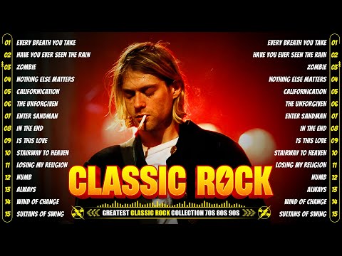 Classic Rock Songs 70s 80s 90s - ACDC, Queen, Bon Jovi, Scorpions, Aerosmith, Nirvana, Guns N Rose