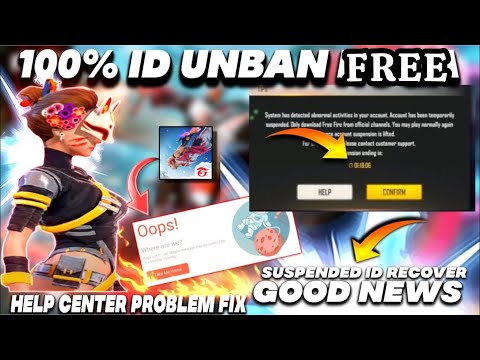 Help Centre 404 Error Problem Solution ✅ Free Fire Account Recovery || How To unsuspend FF ID 2024