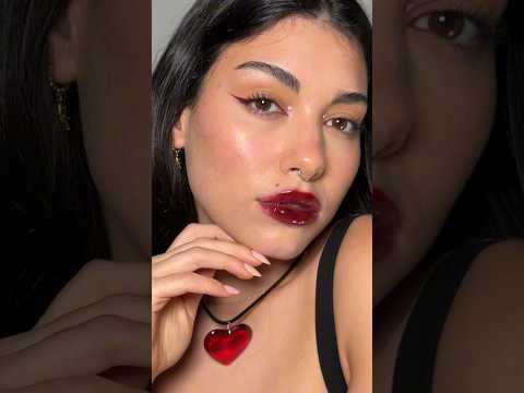 cherry pie lips🍒 by @Imonaugust 🖤 #cherrylips #cherrypielips #redlipstick #glossylips